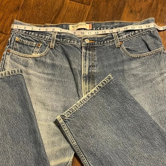 Vintage Levis 505 Straight Leg Blue Cotton USA Made Jeans - Picture 5 of 10